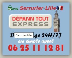 serrurier premiers secours, Lille